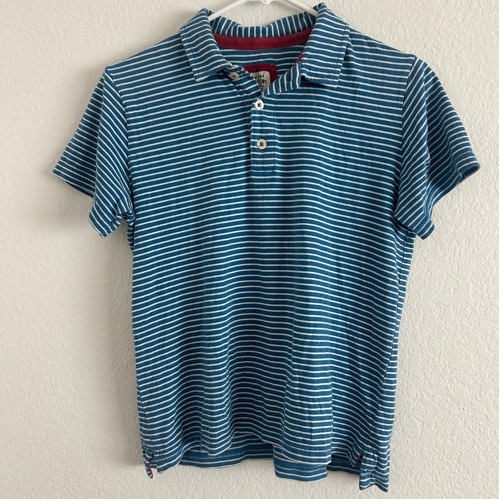 Mini Boden Boys Striped Polo - 9-10Y - Excellent Condition